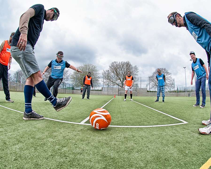 blind soccer Team Building