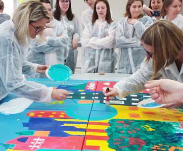 fresque geante team building